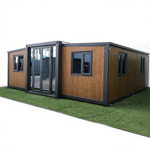 Casa Contenedor de Acero Expandible de Lujo de 20 pies, Panel Sándwich, Villa Prefabricada Modular para Uso Residencial y Comercial, Diseño Moderno - Product Image 1