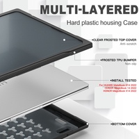 Housse d'ordinateur portable de style professionnel en matériau PC, design simple et moderne, pour Huawei MateBook D14 2021 2022 2023 14 pouces