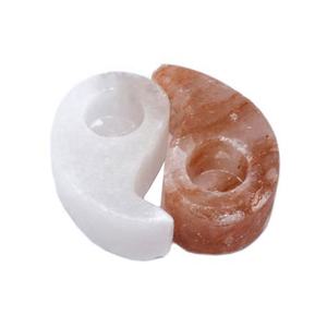 100% Pure White Color Ying Yang Salt <b>Candle</b> Holder With Customize Packing-Sian Enterprises - Product Image 1