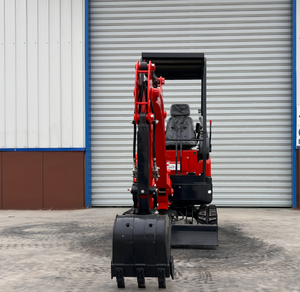 Mini-excavatrice sur roues KATOCASE 1 tonne, moteur Koop, couple élevé, couleur rubis, capacité de la benne de 0,02 m³, <span class=keywords><strong>7000</strong></span> W, garantie 1 an, livraison gratuite - Product Image 1