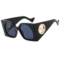 Nuevas Gafas de Sol con Marco Grande y Cubierta de Plástico Colorida, Gafas de Sol Extra Grandes para Mujer, Gafas de Sol Cuadradas de Lujo a la Moda 2023