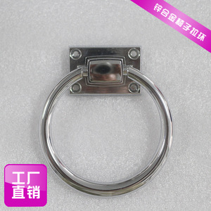 European Style Zinc Alloy Ring Handle For Cabinet Furniture <b>Gold</b> Durable - Product Image 5