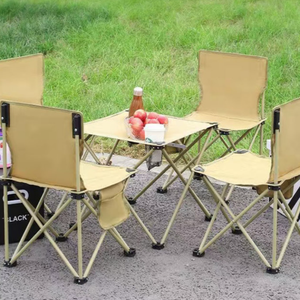 <span class=keywords><strong>Mesa</strong></span> Plegable Portátil <span class=keywords><strong>de</strong></span> Metal para Exteriores, Ideal para Playa, Parque o Viajes, Económica y Promocional al por Mayor - Product Image 6