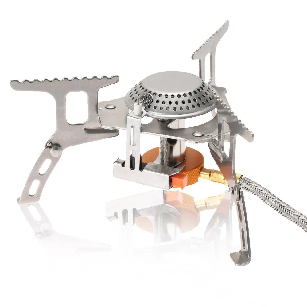 Outdoor Gas Stove Camping Gas burner Folding Electronic Stove hiking Portable Foldable Split Stoves 3500W