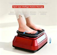 Masseur électrique pour les pieds avec fonction chauffante et pétrissante - Appareil de massage des pieds Shiatsu pour soulager la douleur et favoriser la relaxation