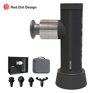Q9465 Draagbare Diepe Weefsel <span class=keywords><strong>Massage</strong></span> Gun zonder Borstels 4 Massagekoppen 5 Snelheidsniveaus Lichaamsgebruik Snelle Verzending Groothandelsprijs - Product Image 1