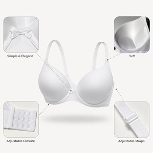 Soutien-gorge pour femmes, lingerie intime, soutien-gorge à armatures, soutien-gorge moulé lisse pour <span class=keywords><strong>t</strong></span>-<span class=keywords><strong>shirt</strong></span> - Product Image 4