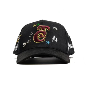 Nuevo Gorro Original Fino Club Gallo Fino <span class=keywords><strong>Tito</strong></span> Double P Negro Snapback G5 Bordado Negro Gorra de Béisbol de 5 Paneles de Gamuza Gorro Inédito - Product Image 2