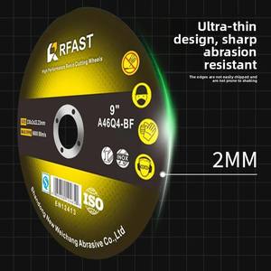 قرص قطع فائق الرقة مقاس 9 بوصات 230 مم للجلاخة الزاوية، عجلة جلخ للفولاذ المقاوم للصدأ، توريد مباشر من المصنع - Product Image 2