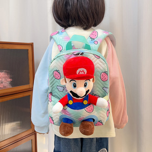 <span class=keywords><strong>Sac</strong></span> à <span class=keywords><strong>dos</strong></span> en peluche d'anime de dessin animé en coton biologique imperméable à fermeture éclair très vendu pour l'utilisation scolaire des étudiants unisexe 20-36L - Product Image 4