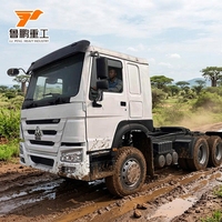Tracteur routier polyvalent et fiable H0W0 6X4 pour longs trajets