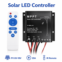 MPPT Pengontrol Pengisian Daya Surya 3.2-3.7V Modul Pelindung dan Penyeimbang Baterai Lithium Iron Phosphate Sensor Inframerah untuk LED