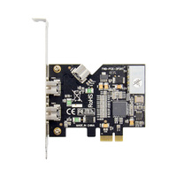 بطاقة توسعة PCI Express من WINTEK 1394B بـ 2+1 منفذ FireWire 800 مع شريحة TI XIO2213AZAY متوفرة في المخزون
