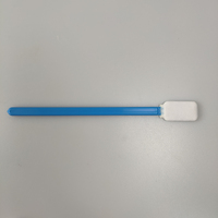 Écouvillon de salle blanche 125 mm - Excellente absorption, compatible IPA/acetone - pour le nettoyage des lentilles, des férules de fibres, des microscopes et des capteurs