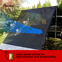 Accessoires de camping pour véhicule Overland Extension d'auvent latéral de voiture Paroi latérale Pare-soleil Écran de confidentialité pour auvent de camping