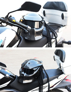 หมวกกันน็อคมอเตอร์ไซค์แบบเต็มใบ รุ่น Predator สีดำ คาร์บอนไฟเบอร์ ยี่ห้อ Ruihai รุ่นใหม่ ดีไซน์ย้อนยุค คุณภาพสูง แบบปรับแต่งได้ - Product Image 6