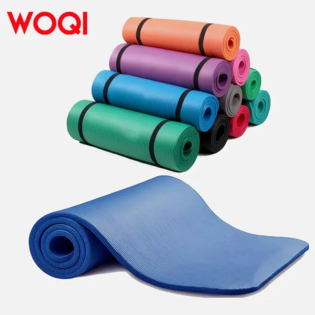 WOQI Anti-Rutsch Anfänger Fitness Gymnastikmatte Sport Fitness hochwertige Sportmatte NBR Yoga-Matte