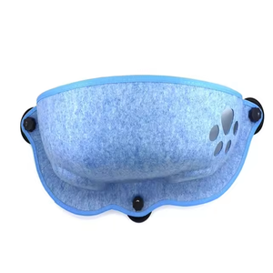 Cama de lujo sólida y desmontable de fieltro <span class=keywords><strong>para</strong></span> gatos con ventosas fuertes, hamaca colgante <span class=keywords><strong>para</strong></span> ventana y nido, perchero inalámbrico <span class=keywords><strong>para</strong></span> gatos - Product Image 2