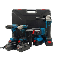 Offre Spéciale électrique outil Combo populaire Kit de perceuse meuleuse d'angle perceuse marteau clé avec batterie ensemble d'outils électriques