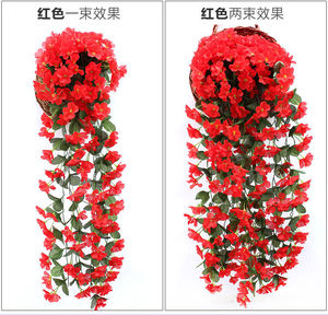 Guirlande de <span class=keywords><strong>Fleurs</strong></span> Artificielle à Tenture Murale Vigne Multi Couleur Violette Maison Mariage Décoration de <span class=keywords><strong>Jardin</strong></span> <span class=keywords><strong>Fleurs</strong></span> Violettes - Product Image 3