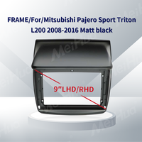 Meihua Android 9 pouces panneau vidéo de voiture Radio stéréo GPS tableau de bord lecteur DVD de voiture cadre pour Mitsubishi Pajero Sport 2013-2017
