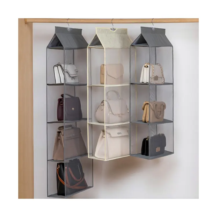 Buy Holder Nonwoven Dustproof Handbag Organizer Bedroom Hanging Bag Closet Purse Storage & Organization Home Clothes Box