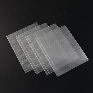 Protecteurs de pages de pièces en plastique personnalisés 12 20 30 <span class=keywords><strong>42</strong></span> Supports de collection de pièces de monnaie de poche pour feuilles de rangement - Product Image 5