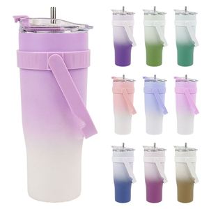40Oz 50Oz Sublimation Blanks Double Wall Travel Mugs Stainless Steel <b>Flask</b> Bottle Vacuum Insulated 1200Ml Tumbler <b>With</b> Handle - Product Image 1