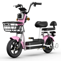 Vélo électrique de ville à cadre en acier, batterie au plomb-acide 48V 350W, vente chaude