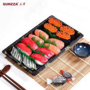 Sunzza-contenedor desechable de plástico antiniebla para <span class=keywords><strong>sushi</strong></span>, contenedor de <span class=keywords><strong>sushi</strong></span> de estilo japonés a la moda, de lujo, muestra gratis - Product Image 2