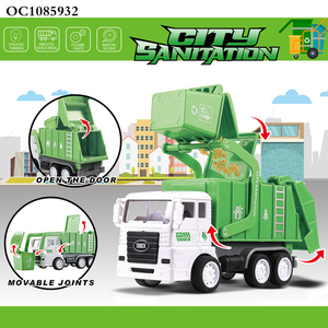 Plastic Friction Car <strong>Mini</strong> Green <strong>Garbage</strong> <strong>Truck</strong> Sanitation <strong>Truck</strong> Toys for Kids - Product Image 2