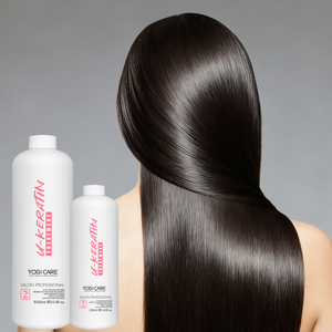 YOGI CARE Crema Orgánica para Cabello Lacio, Sin Frizz, con Queratina y Hierbas, Hidratante, Reparadora y Nutritiva para Salón - Product Image 1