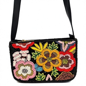 Bolso de Hombro Bordado a Mano con Cuentas, Bolso de Mano con Cuentas Florales, Colores Mezclados, Bolso Personalizado para Uso Diario a Precio Accesible - Product Image 6