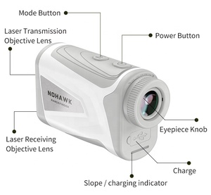 Odm nhà máy golf rangefinder có thể sạc lại tốc độ Tester dài khoảng cách Meter phạm vi Finder 600m ngoài trời 6x kỹ thuật số khoảng cách Meter - Product Image 2