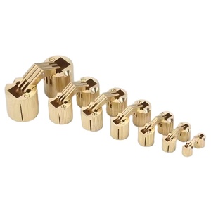 Bisagras de barril de latón con ángulo de apertura de 180 grados, bisagras de caja de joyería invisibles ocultas cilíndricas de 12mm - Product Image 1