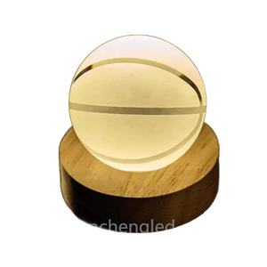 Clearance Sale LED Light Base Wooden Lamp LED Lighted Display for Crystal Glass Art <strong>Illuminated</strong> Base - Product Image 5