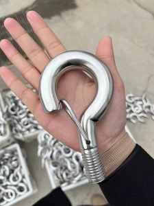 Hot bán <span class=keywords><strong>SUS304</strong></span> Threaded <span class=keywords><strong>Hook</strong></span> nâng Bolt Snap mùa xuân và tường móc vít với khóa an toàn - Product Image 4