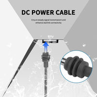 Câble d'alimentation CC de 2 m pour Starlink Mini, cordon de connexion CC-CC haute vitesse 18AWG pour station d'alimentation portable, câble RV Starlink