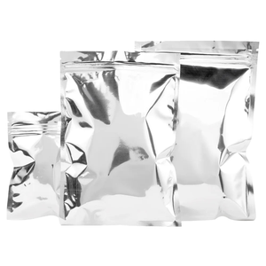 Sachet refermable personnalisé en aluminium de qualité alimentaire, anti-odeur, à fond plat, pour l'emballage du café, du thé, des collations et des épices - Product Image 1