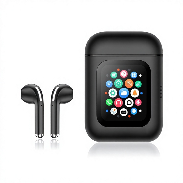 2026 New Design 2 In1 Smartphones Tws Earbuds Wireless Earbuds Touch Screen Charging Case Noise Cancelling AI Camera 4G Speaker