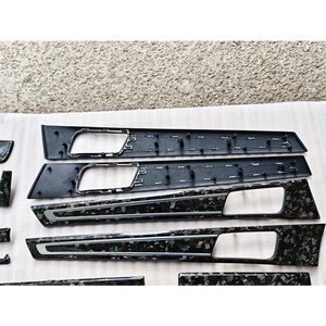 Nuevo Kit Interior de Fibra de Carbono Forjada con Patrón 2017-2023 para Panel de Control Central, Reposabrazos y Decoración de Actualización/Modificación Panamera - Product Image 3
