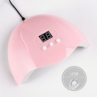 Lampe à ongles professionnelle portable à détection automatique, haute puissance, pour usage domestique, séchage rapide du vernis gel, trois vitesses, en plastique, vente en gros