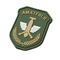 Vente en gros de logo d'insigne à effet 3D personnalisé pour hommes vêtements d'aventure en plein air pour amateurs de militaires PVC caoutchouc plastique artisanat Velcro