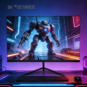 Monitor para Juegos de 24 Pulgadas Económico de Alta Calidad, 1K 180Hz 1ms IPS 1920x1080 HDR400 para Configuración de Sala de Juegos - Product Image 1