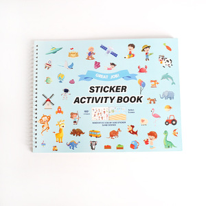 Cross-border Popular Sticker <b>Book</b> Journaling Scene Creation Children's Educational Drawing Multi-scene DIY Concentration Paper - Product Image 2