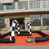 Parcours d'obstacles gonflable en PVC durable, non toxique, protégé contre les UV, facile à installer et de taille personnalisable pour l'aventure en plein air