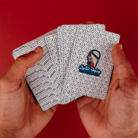 Carnet et stylo de haute qualité, exquis et premium, cartes à jouer 100% plastique, cartes à jouer noires en PVC, cartes de poker.