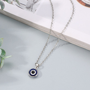 Collar de Cadena Dorada con Ojo Turco Azul para Mujer, Joyería al por Mayor - Product Image 6