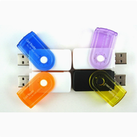 Lector de Tarjetas JYD CR029 4 en 1 USB2.0 SD/MS/TF/M2, Convertidor de Tarjetas de Memoria para PC y Laptop