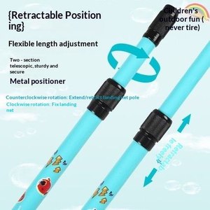 Épuisette à papillons pour enfants avec manche télescopique en acier inoxydable, <span class=keywords><strong>filet</strong></span> <span class=keywords><strong>de</strong></span> pêche rétractable pour la <span class=keywords><strong>plage</strong></span> - Product Image 2